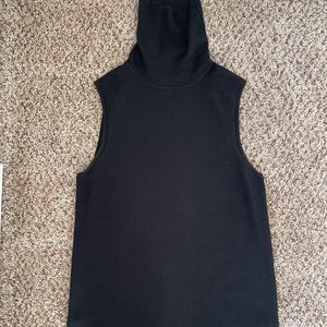 Equipment silk and cashmere sleeveless turtleneck